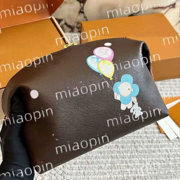 Large Makeup Bag Designer Travel Bag Toilet Bags Fashion Balloon Print Clutch Purses Cosmetics Handbag Professional Makeup Purses
