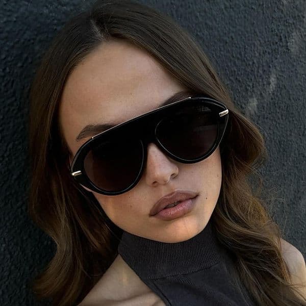 Style Large Frame Toad Versatile Retro Fashionable Hot Girl Outdoor Sun Protection Vacation Sunglasses