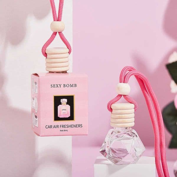4pcs Pink car fragrance car interior accessories perfume pendant car supplies fresh air car fragrance S26421{category}