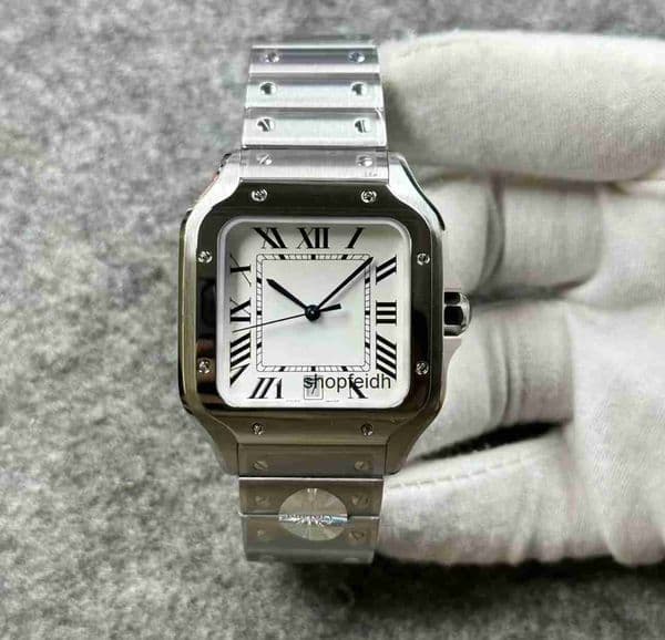 Top quality santoss watch watches super clone watch mens watch 1847MC mechanical movement sapphire glass smartlink 316L steel 39.8mm 35.1mm 27mm with box KDNK