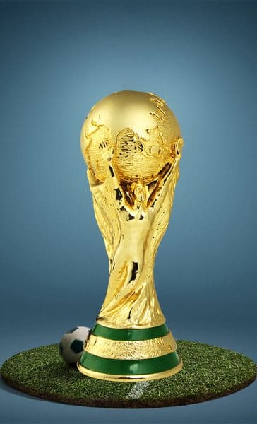 26 World Cup Golden Trophy Resin Material 36CM Football Match Souvenir World Cup Merchandise