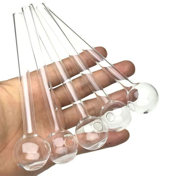 Goodsstore 15cm 30mm Big Ball Oil Burner Glass Pipe 10x1.5mm Straw Tube Bubbles Travel Smoking Pipes