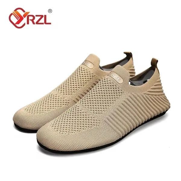 YRZL Loafers Men Soft Driving Moccasins High Quality Flats Male Walking Shoes Breathable Mesh Casual Slip on Mens 260422