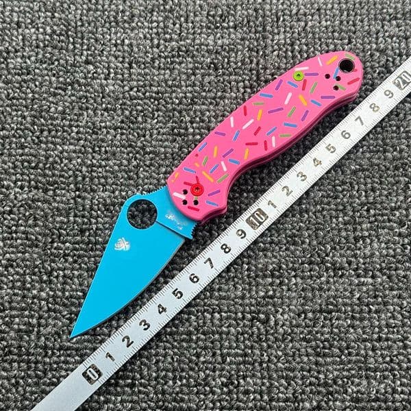 C223 Donut Aluminum Alloy Handle Folding Outdoor Camping Wilderness Survival High Hardness Tool Knife