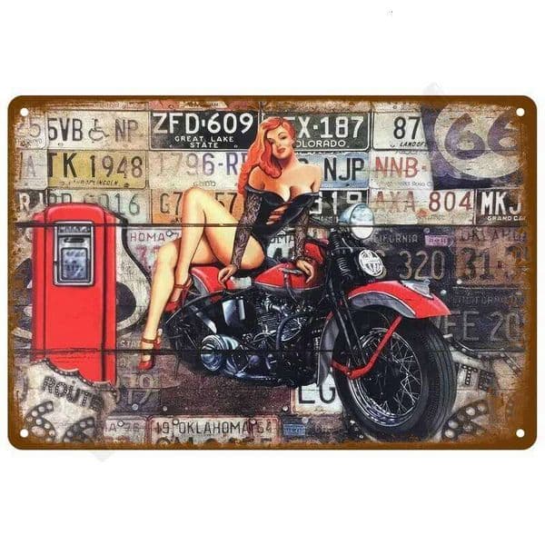 Bedroom Retro Metal Plate Posters Wall Art Mural Vintage Room Decoration Home Decor Items Tin Signs Aesthetic Men 26Li0422