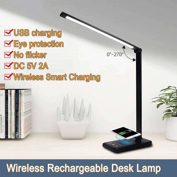 Led Smart Usb Charging Lamp Touch Folding Table Portable Battery Children's Work Office Rechargeable Wireless Light For Bedroom