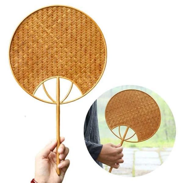 Chinese Styles Handwoven Bamboos Hand Fan Elegant Designs Cooling Handheld Fan Paddles for Hot Weather and Beach Parties 87HA C260422