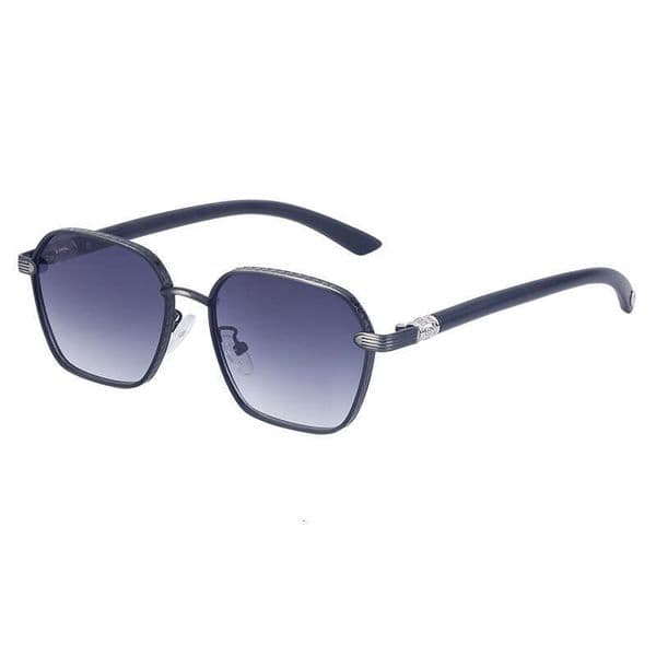 2026 new customized retro woodgrain temple mens sunglasses outdoor driving square frame sun glasses for men