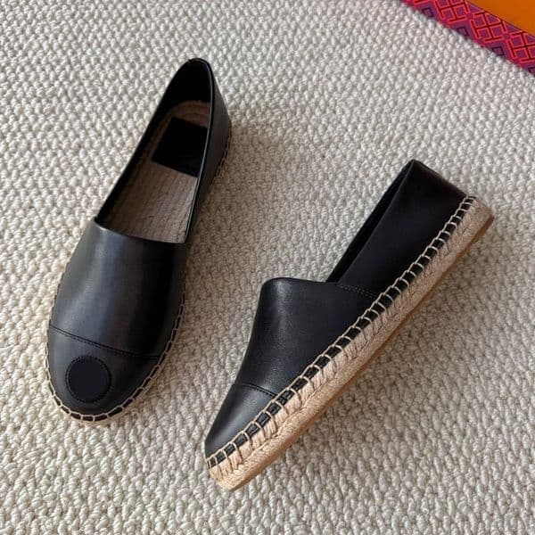 2026 Women's Espadrille Loafers - Logo Detail Multi-Color Options, Casual Stylish, Cushioned Insole, Soft Lining, Premium Material, Ideal for Daily/Leisure/Date Matching-4