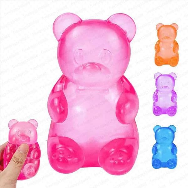 Schylling Needoh Bear Squishy Fidget Toy Stress Relief Anxie Sensory Tool for Focus ADHD Calming Office Desk Gadget Z260326J260521