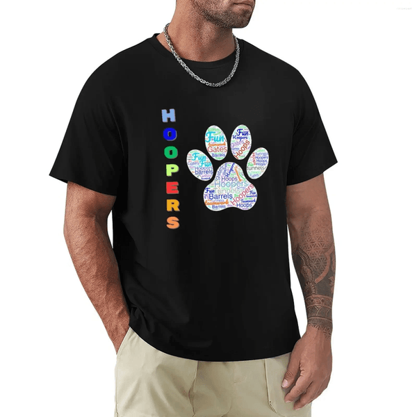 Men's Tank Tops Dog Hoopers - Agility Hoops T-Shirt Vintage T Shirts Tees Heavyweights Cute Short Sleeve Tee Men