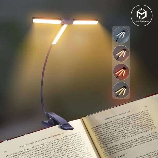 51 LED Eye Protection Usb Rechargeable Bedroom Charing Clip Reading Portable Book Lamp Night Light