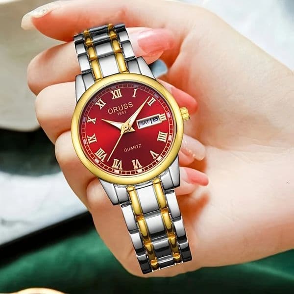 Highend womens watch Trend calendar watch Durable simple romantic personality unique womens watch 260422