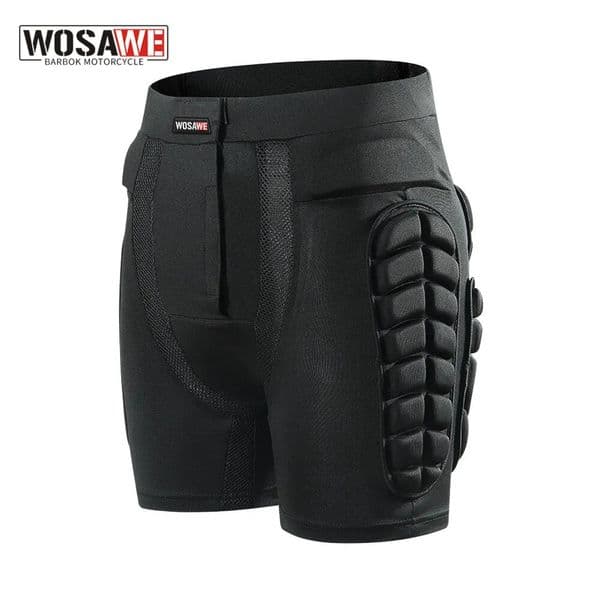 WOSAWE Men Motorcycle Shorts Snowboard Sports Hip Butt Padded Short Pant Hockey MTB Bike Motocross Ski Shorts 260422