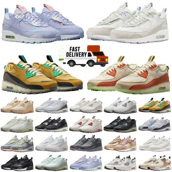 Classic Terrascape FUTURA 90 Mens Running Shoes Triple White Black UNC Wolf Grey Polka Dot Infrared Total Orange Lahar Escape Hyper Grape Royal Sneakers
