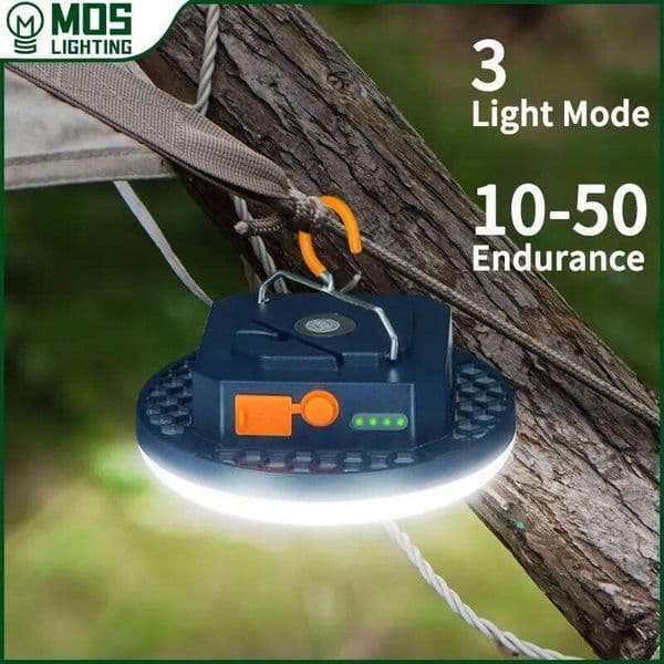 MOSLIGHTING Light Rechargeable Lantern Portable Flashlight Emergency Night Market Lights Outdoor Camping Bulb Tent Lamp