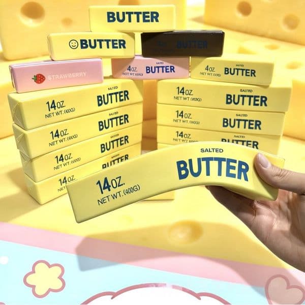 8.66in Jumbo Squishy Butter Stick Squeeze Toys Soft Slow Rebound Chees Stick Funny Prank Fidget Toy Stress Anxiety Relief Game Sensory Toys for Kids Fast Shipping!1