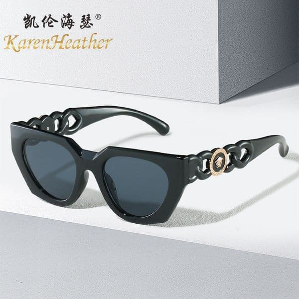 Designer Vercacely Medusa Sunglasses Person-shaped Sunglasses 016 Trendy Womens Sunglasses Cat-eye Frame Sunglasses