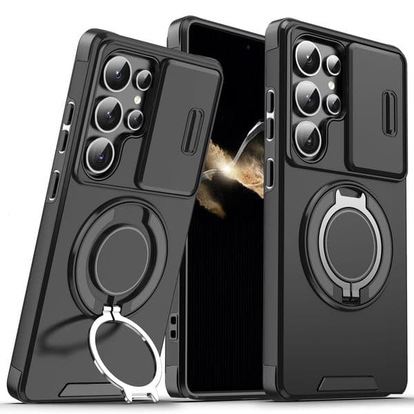 Samsung S26 Ultra, bestseller: Magnetic stand case for Samsung S26 Ultra, S25 sliding window anti-drop phone protective cover