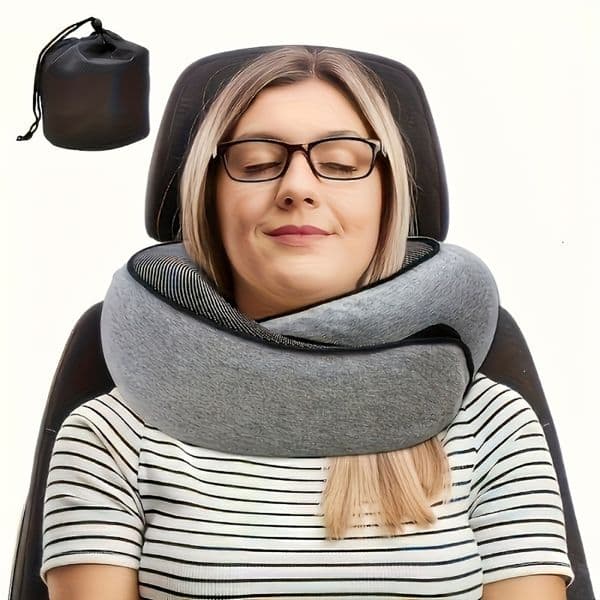 1 pc Ergonomic U-Shaped Travel Pillow Soft Durable Neck Support for Airplanes Trains Car Office Naps Portable Pillow 260422
