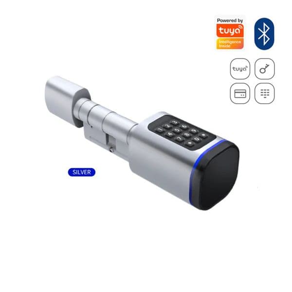 2026 Password Locks Door Lock Tuya APP Control Keystroke IC Cards Black Keyless Unlock High-Security Adjustable Cylinder Smart Home Systems Free Shipping 003