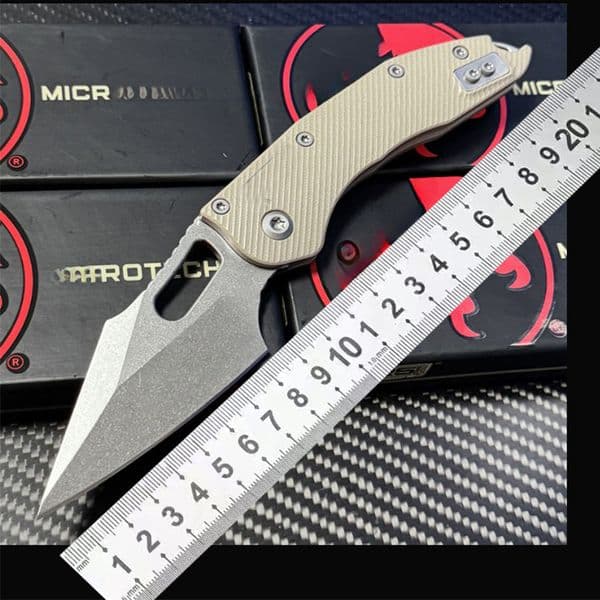 M390MK Folding Knife Titanium/CF/G10 Handle Outdoor Camping Hunting folding knife Survival EDC Pocket Tool