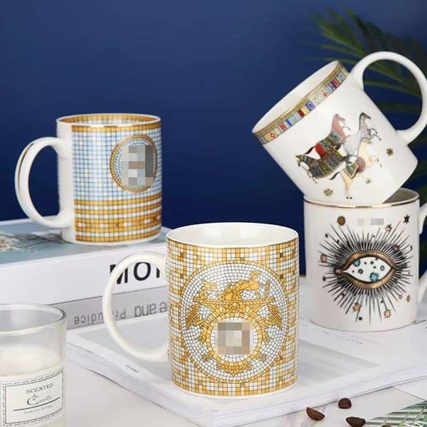 Creative Mug Men's and Women's Ceramic Mug Household Couple Milk Coffee Mug Large Capacity Mug