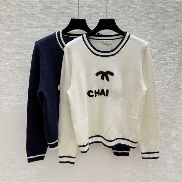 Women's Knits & Tees Designer Early Autumn New Arrival Color Block Striped Round Neck Knit Long Sleeve Women Clothing M1FZ