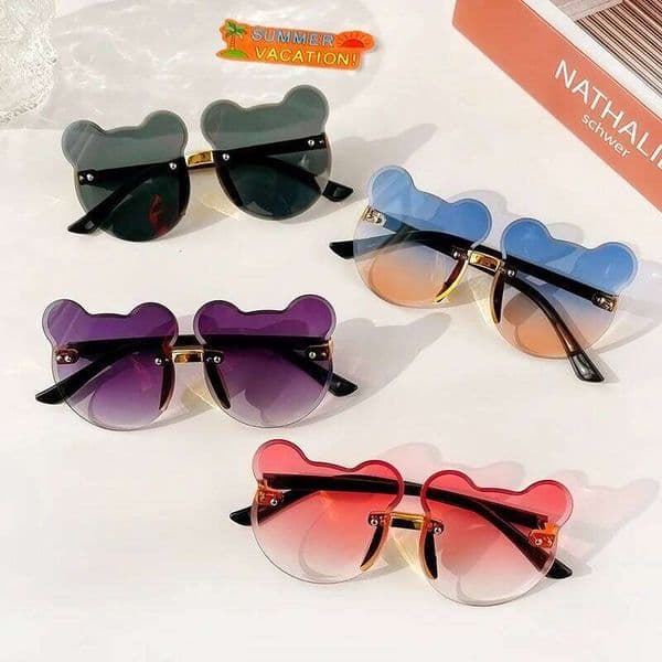 Children Cute Animal Cartoon Vintage Rimless Polarized Boy Girl Outdoor Sun Protection Glasses Kids UV400 Sunglasses S260422 a62