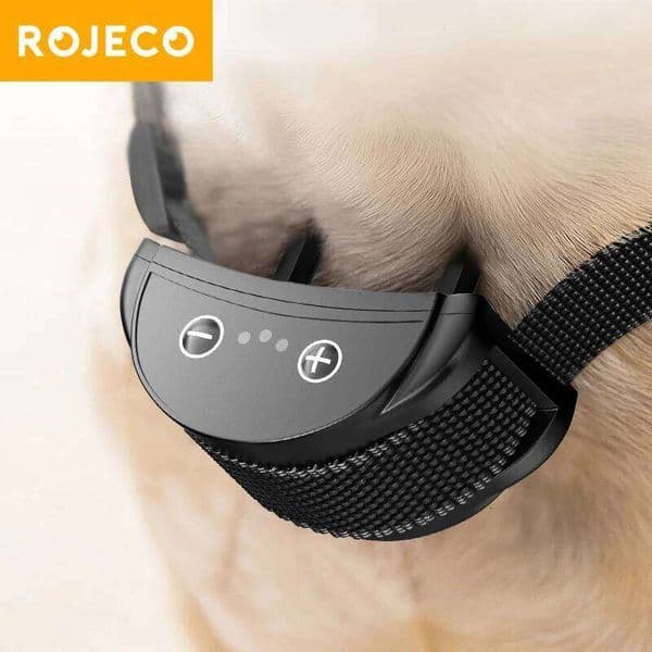 ROJECO Intelligent Training Dog Anti Rechargeable Bark Control Collar For Dogs Electric Anti-Barking Devices 26W0423