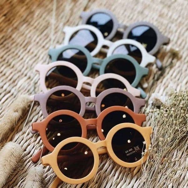 2021 New Children's Sunglasses Infant's Retro Solid Color Ultraviolet-proof Round Convenience Glasses Eyeglass For Kids S260422