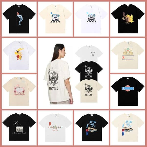 Men's T-Shirts High Quality Designer Fashion Cotton Printed Short Sleeve T-Shirt Hip Hop Clothing Luxury Brand Printed Top Tee