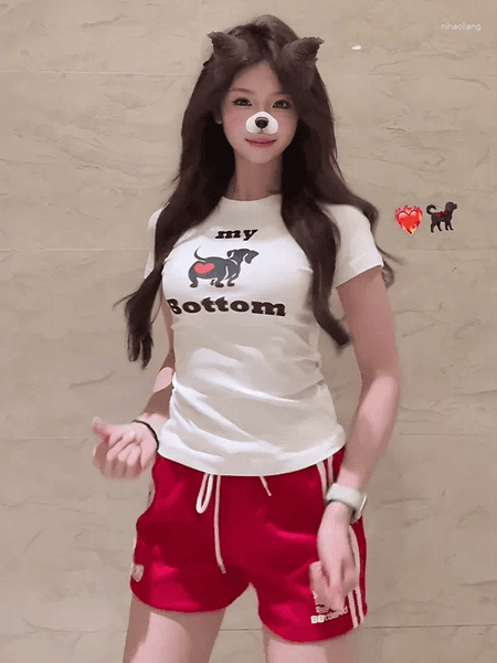 Women's Pants Sexy Spicy Girl Drawstring High Waist Short Fashion Casual Sports Tight Korean Style Straight Leg Cot...