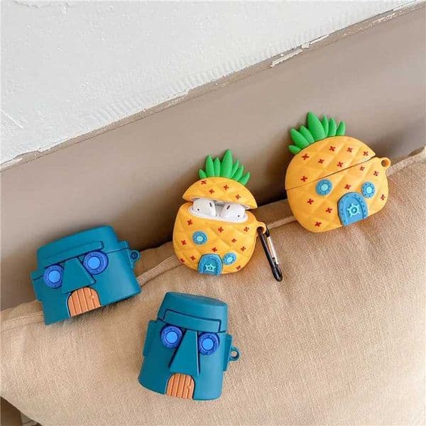For Airpods 4 Case 2024Sponge Patrick House Sile Earphone Cover For Airpods Pro 2 Case/Airpods 1/2/3 Case Kids Funda J260423