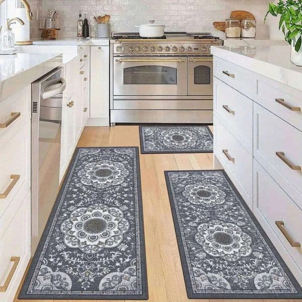 Luxury Designer 3 Pcs Set Floor Mat Bohemian Style art Rugs Carpet Non-Slip Comfortable Washable Kitchen Decoration Office Bedroom Corridor Shipping 1 6 3