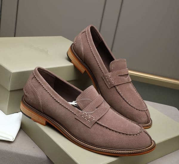 Designer Luxurys Dress Shoes British Style Business Casual Leather Shoes Men's Shoes Genuine Leather Comfortable Soft Sole Low Cut Loafers