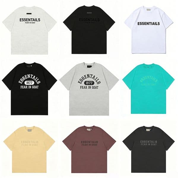 essentials shirt mens unisex clothes short sleeve printed Fashion cotton overcoat tshirts streetwear for man tops summer designer t shirt shorts