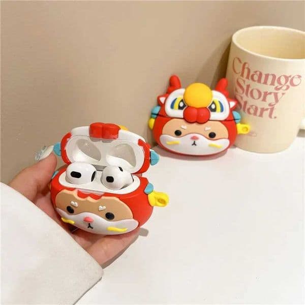 Cartoon Dragon Case for AirPods 4 Airpod 1 2 3 Pro Pro2 Bluetooth Eauds argBox Protective Earphone Case Cover J260423