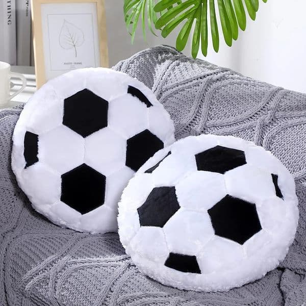 Creative Football Plush Pillow Fan Cushion Boyfriend Football Cushion Home Decoration Sports Fan Year Gift - Decoration 260422