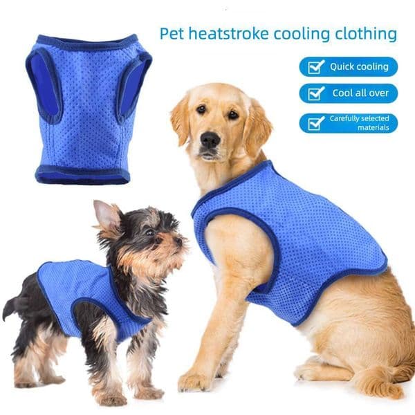 Pet Dog And Cat Cooling Vest Sunscreen Vest 'S New Summer Vest, Cool Clothing For Dogs, Pet PVA Cooling And Sweat-Absorbing Vest