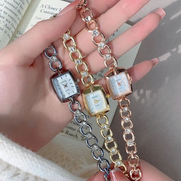 Minimalist Square Dial Chain Strap Delicate High-Value Vintage Quartz Watch For Teenage Girls And Young Women260421