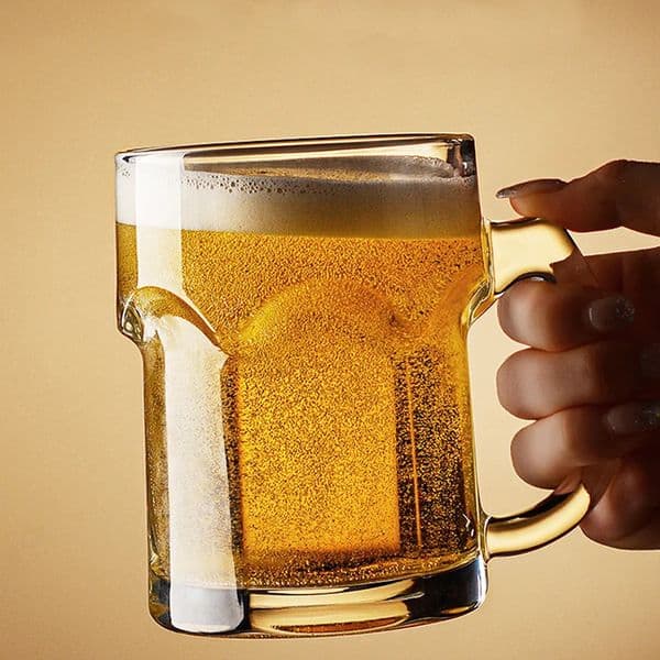 HeY LiLac 405500ml Ailay Thickened Glass Beer Mug high transparency Heavy Duty Drinking Cup for HomeBar 260420