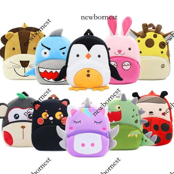 Cute Animals Cartoon Plush Children Backpacks Schoolbag Girls Boys casual Baby Bags 250904
