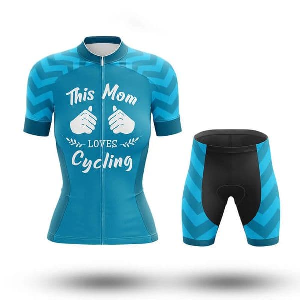 2026 Women This Mom Loves Cycling Team Jersey Bike Shorts Set Ropa Ciclismo WomenS MTB Shirt Summer Pro Bicycling Maillot Bottom Clothing