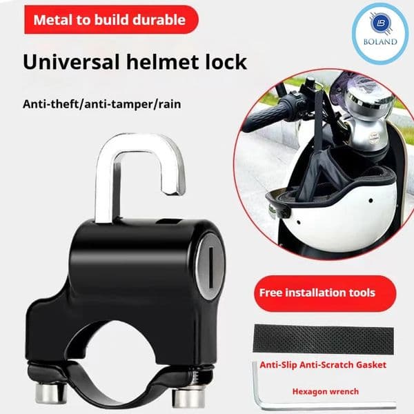 4 Helmet Locks Electric Bike Lock Motorcycle Universal Antitheft Fixing Function Handlebar Hook Hat 260422