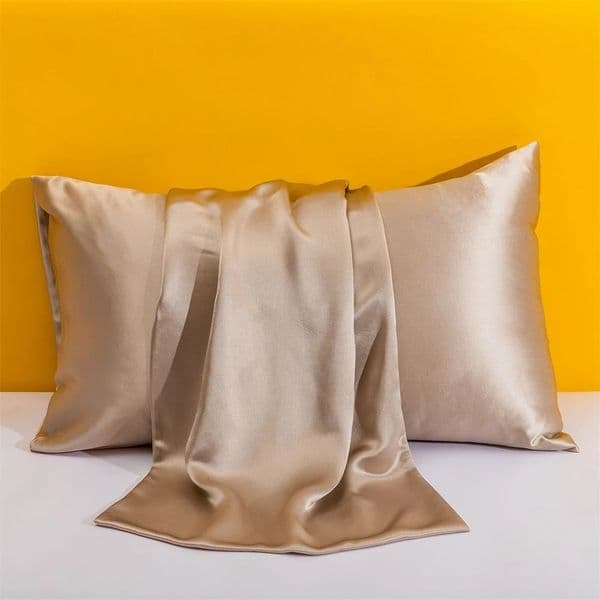 1PC Solid Silk Pillowcases Decorative y Cushion Cover Envelope Style Hair Skin Protect Standard Queen Size Pillow Case 260420