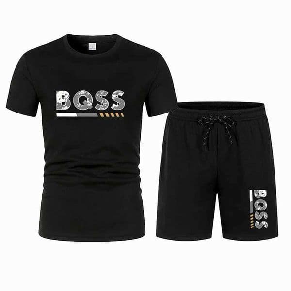 2026 mens summer sports short sved set two-piece set mens summer quick drying sports set casual and comfortable Q260423