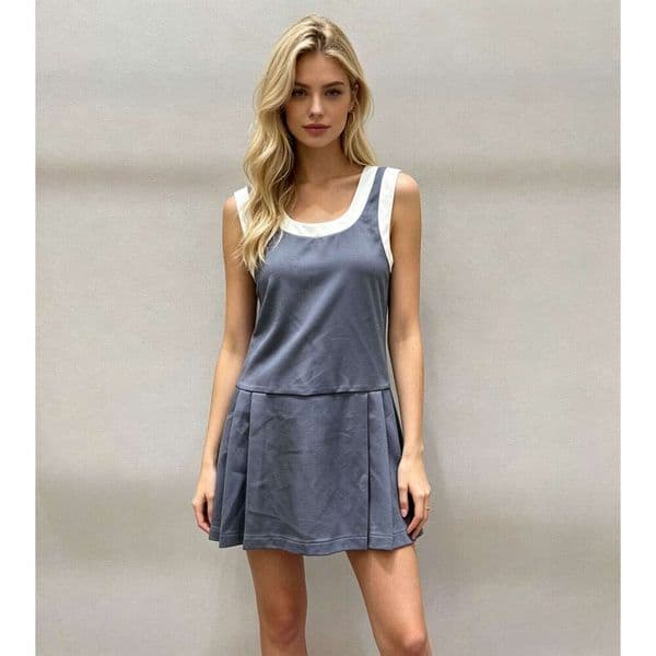 Designer's high-end women's clothing autumn new item Korean style college style color blocked sleeveless vest