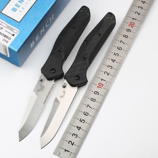BM 940 Osborne Tactical Pocket Folding Knife D2 Blade Carbon Fiber Handles Multi-purpose. Outdoor Camping Hunting Tool knives
