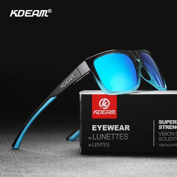 KDEAM Polarized Mens Sunglasses Square Outdoor Pochromic Sun Glasses Women NonSlip Nose Pad Full Accessories Included 260423